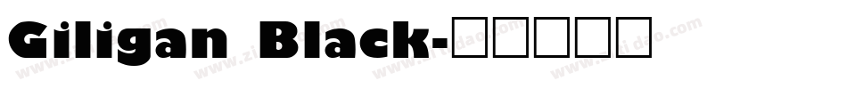 Giligan Black字体转换